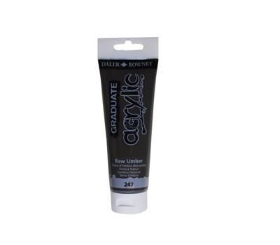 Colore acrilico fine Graduate - 120 ml - terra d'ombra naturale - Daler Rowney - D123120247 - 5011386077628 - DMwebShop