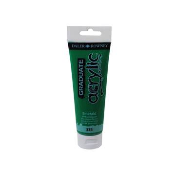 Colore acrilico fine Graduate - 120 ml - verde smeraldo - Daler Rowney - D123120335 - 5011386020549 - DMwebShop