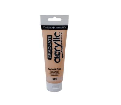 Colore acrilico fine Graduate - 120 ml - rosa incarnato - Daler Rowney - D123120573 - 5011386062747 - DMwebShop