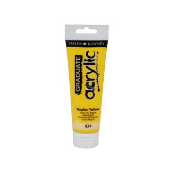 Colore acrilico fine Graduate - 120 ml - giallo Napoli - Daler Rowney - D123120634 - 5011386062754 - DMwebShop
