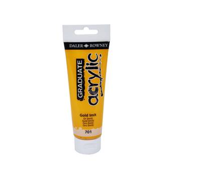 Colore acrilico fine Graduate - 120 ml - oro imitazione - Daler Rowney - D123120701 - 5011386020655 - DMwebShop