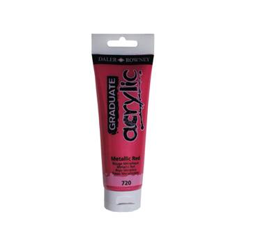 Colore acrilico fine Graduate - 120 ml - rosso metal - Daler Rowney - D123120720 - 5011386077567 - DMwebShop