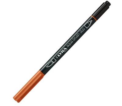 Pennarello Aqua Brush Duo - punte 2-4 mm - cinabro - conf. 10 pezzi - Lyra - L6520017 - 4084900603598 - DMwebShop