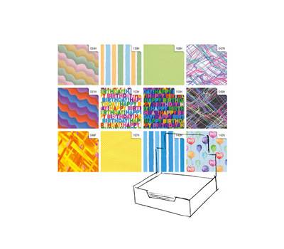 Carta regalo - raso - Colors - 70 x 100 cm - scatola 100 fogli - Rex Sadoch - R4412GEN - 8006715138771 - DMwebShop