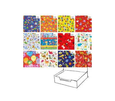 Carta regalo - raso - Bambini - 70 x 100 cm - scatola 100 fogli - Rex Sadoch - R4407GEN - 8006715132113 - DMwebShop