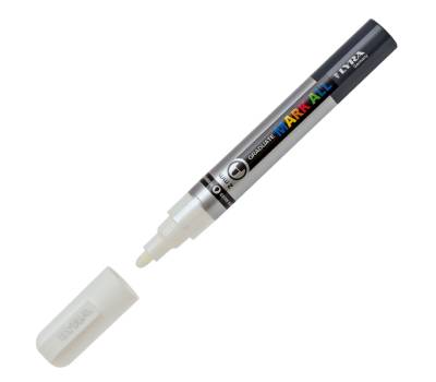 Marcatore a base d'acqua Graduate Mark All - punta tonda - 2 mm - bianco - Lyra - L6820001 - 4084900604762 - DMwebShop