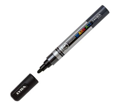 Marcatore a base d'acqua Graduate Mark All - punta tonda - 2 mm - nero - Lyra - L6820099 - 4084900604786 - DMwebShop