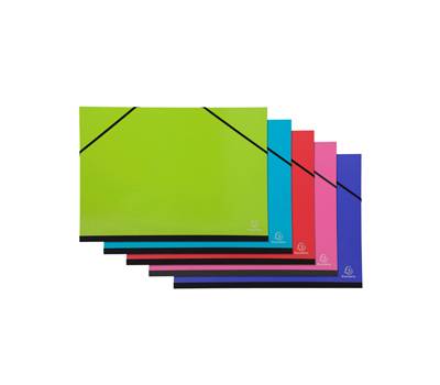 Cartella porta disegni con elastici Ideramama - A3 - colori assortiti - conf. 5 pezzi - Exacompta - 25729E - 3130630257295 - DMwebShop