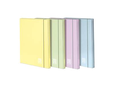 Cartella Pastel One Color - con elastico - 3 lembi - 26 x 35 cm - dorso 12 mm - colori assortiti - conf. 6 pezzi - Blasetti - 7190 - 89453A - DMwebShop