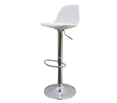 Sgabello Bobba - PPL acciaio cromato - 39 x 42 x 83-104 cm - bianco - Paperflow - K700521 - 3660141230260 - DMwebShop