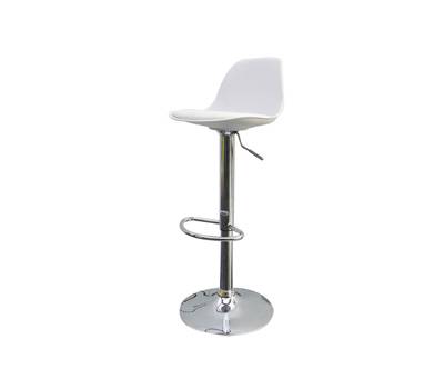 Sgabello Bobba - PPL acciaio cromato - 39 x 42 x 83-104 cm - bianco - Paperflow - K700521 - 3660141230260 - DMwebShop