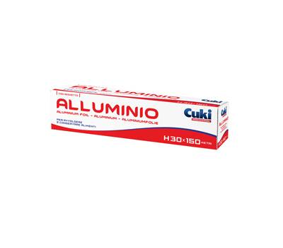 Roll alluminio - astuccio con seghetto - H 30 cm x 150 mt - Cuki Professional - 3930015 - 8003980510356 - DMwebShop