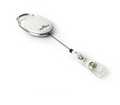 Chiocciola YO-YO Style per portabadge con filo retrattile Bianco - 80 cm - conf. 10 pezzi - Durable - 8324-02 - 4005546984575 - DMwebShop