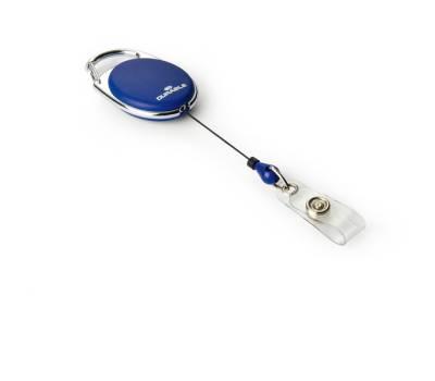 Chiocciola YO-YO Style per portabadge con filo retrattile Blu - 80 cm - conf. 10 pezzi - Durable - 8324-07 - 4005546806143 - DMwebShop