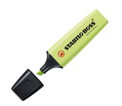 Evidenziatore Boss Pastel - tratto 2 - 5 mm - verde lime 133 - conf. 10 pezzi - Stabilo - 70/133 - 4006381557924 - DMwebShop