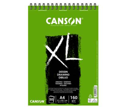Album spiralato lato corto XL drawing A4 160 gr 50 fogli Canson 400039088 - 252