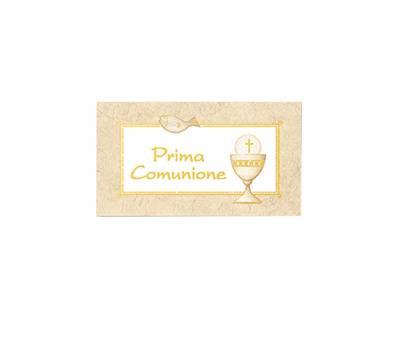 Bigliettino bomboniera personalizzabile comunione scatola 25 fogli A4 da 20 biglietti - 24677 Bigliettino bomboniera personalizzabile comunione scatola 25 fogli A4 da 20 biglietti - 24677