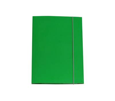 Cartellina con elastico - cartone plastificato - 3 lembi - 25 x 34 cm - verde - Queen - conf. 10 pezzi - Starline - OD0032LBXXXAE03 - 8025133106445 - DMwebShop