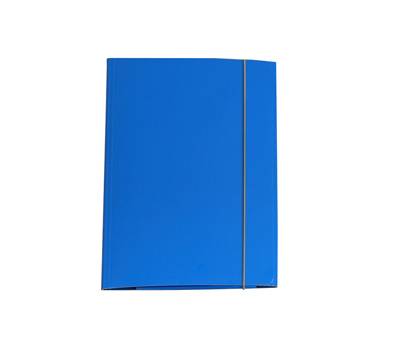 Cartellina con elastico - cartone plastificato - 3 lembi - 25 x 34 cm - azzurro - Queen conf. 10 pezzi - Starline - OD0032LBXXXAE06 - 8025133106476 - DMwebShop