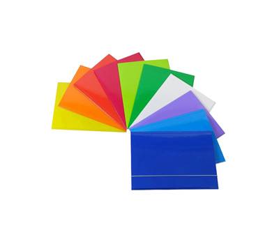 Cartellina con elastico - cartone plastificato - 3 lembi - 25 x 34 cm - colori assortiti - Queen - conf. 10 pezzi - Starline - OD0032LBXXXAE15 - 8025133106650 - DMwebShop
