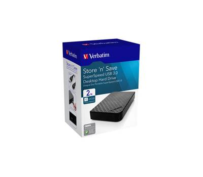 HDD esterno 3.5 USB 3.0 - 2 Tb - Verbatim - 47683 - 23942476832 - DMwebShop