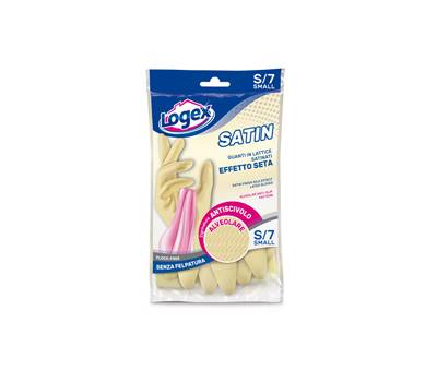 Guanti in lattice Satin - taglia S - crema - Logex Professional - 1256LXS - 8003350516858 - DMwebShop