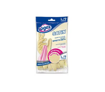 Guanti in lattice Satin - taglia L - crema - Logex Professional - 1256LXL - 8003350516872 - DMwebShop