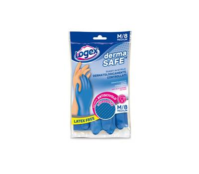 Guanti in nitrile Dermasafe - taglia M - blu - Logex Professional - 1254LXM - 8003350516896 - DMwebShop