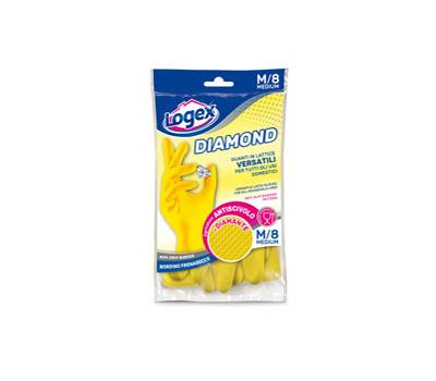 Guanti in lattice Diamond - taglia M - giallo - Logex Professional - 1253LXM - 8003350516957 - DMwebShop