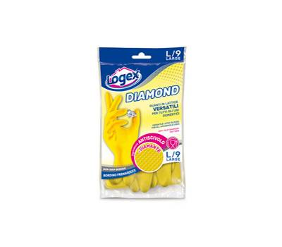 Guanti in lattice Diamond - taglia L - giallo - Logex Professional - 1253LXL - 8003350516964 - DMwebShop