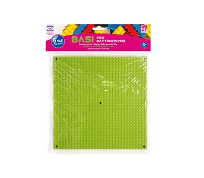 Base costruzioni Micro in ABS - 25 x 25 cm - colori assortiti - conf. 5 pezzi - Cwr - 12337 - 8004957123371 - DMwebShop