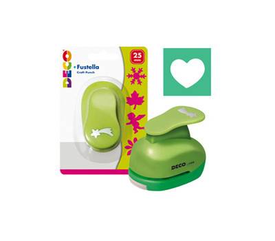 Fustella - motivo cuore - dimensione sagoma 25 mm - Deco - 04827 - 8004957048278 - DMwebShop