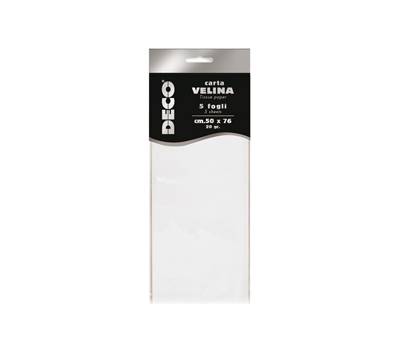 Carta velina - 20 gr - 50 x 76 cm - bianco perlescente - busta 5 fogli - Deco - 12295/01 - 8004957689945 - DMwebShop Carta velina - 20 gr - 50 x 76 cm - bianco perlescente - busta 5 fogli - Deco - 12295/01 - 8004957689945 - DMwebShop