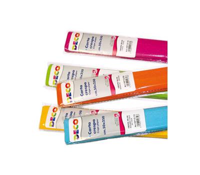 Rotoli carta crespa - 250 x 50 cm - 40 gr - colori caldi - conf. 6 pezzi - Deco - 10711 - 8004957107111 - DMwebShop