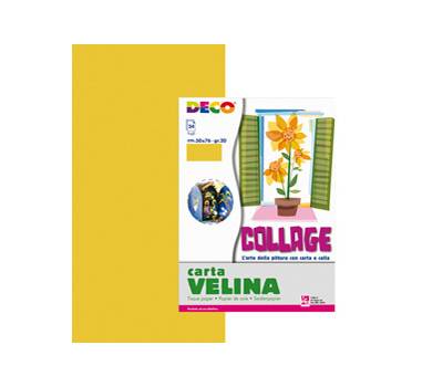 Carta velina - 50 x 76 cm - oro - busta 24 fogli - Deco - 05322 - 8004957053227 - DMwebShop