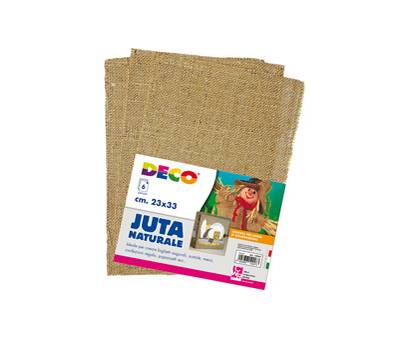Juta naturale - 23 x 33 cm - conf. 6 pezzi - Deco - 12247 - 8004957122473 - DMwebShop Juta naturale - 23 x 33 cm - conf. 6 pezzi - Deco - 12247 - 8004957122473 - DMwebShop