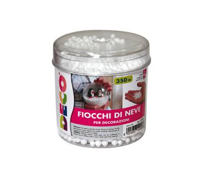 Palline di neve in polistirolo - barattolo 350 ml - Deco - 10958 - 8004957109580 - DMwebShop