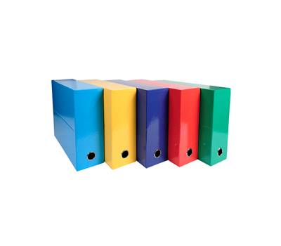 Scatola progetto Iderama - dorso 90 mm - 5 colori assortiti classici - 25 x 33 cm - conf. 5 pezzi - Exacompta - 89920E - 3130630899204 - DMwebShop