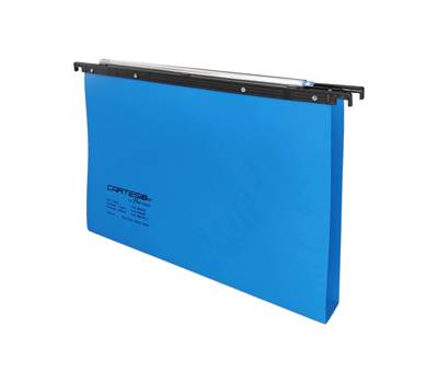 Cartella sospesa Cartesio PP - cassetto - PPL - interasse 39 cm - fondo U - 37 x 25 cm - blu - conf. 25 pezzi - Bertesi - 500/395 3-A3 - 89335A - DMwebShop