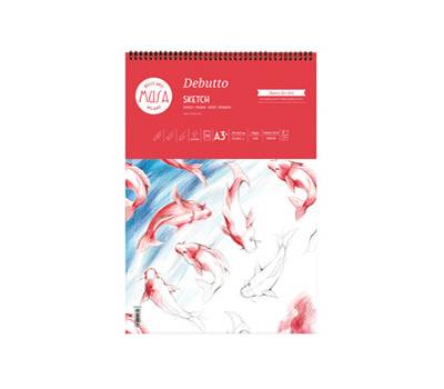 Blocco schizzi Debutto - A3+ - 29,7 x 42 cm - 120 gr - 50 fogli - conf. 4 pezzi - Musa - MU133393 - 8004957122800 - DMwebShop