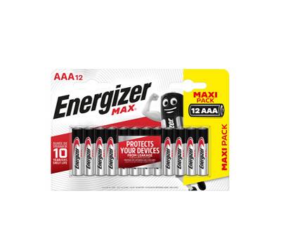 Pile stilo AAA - 1,5 V - Max - blister 12 pezzi - Energizer - E301530400 - 7638900438031 - DMwebShop