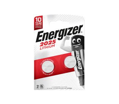 Pile CR2025 Lithium - 3 V - specialistiche - blister 2 pezzi - Energizer - E304126902 - 7638900450330 - DMwebShop