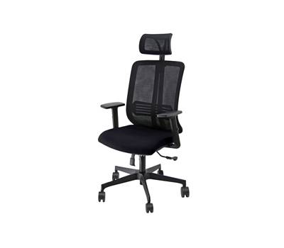 Poltrona ergonomica semidirezionale Vertigo - con poggiatesta - nero-nero - Unisit - VRAPG/BR2B/SN/N - 8050043747501 - DMwebShop