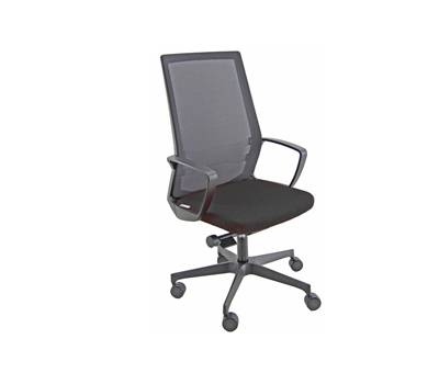 Poltrona semidirezionale I70 - con braccioli - nero-nero - Unisit - I70/EN - 8050043747525 - DMwebShop