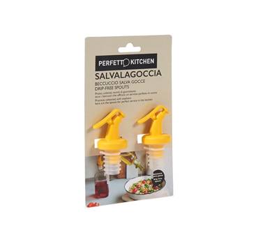 Tappi olio-aceto salvagoccia - set 2 pezzi - Perfetto - 29012 - 8052474290120 - DMwebShop