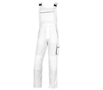 Salopette da lavoro Panostyle M6SAL - sargia-poliestere-cotone - bianco-grigio - taglia L - Deltaplus - M6SALBCGT - 3295249236090 - DMwebShop