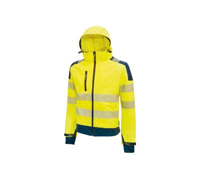 Giacca alta visibilita' Softshell Miky - taglia XL - giallo fluo - U-power - HL169YF-XL - 8033546387252 - DMwebShop