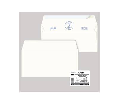 Busta KAMI STRIP bianca carta riciclata FSC senza finestra - 110 x 230 mm - 100 gr - conf. 500 pezzi - Pigna - 0250003AM - 8059020921446 - DMwebShop