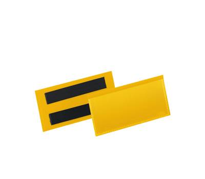 Buste identificazione magnetica - 100 x 38 mm - giallo - conf. 50 pezzi - Durable - 1741-04 - 4005546996967 - DMwebShop