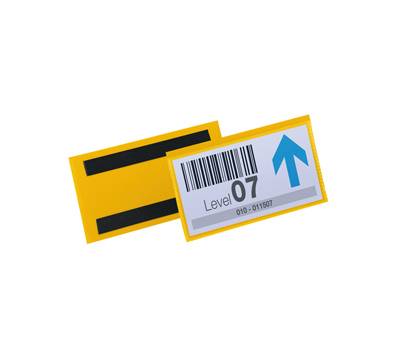 Buste identificazione magnetica - 150 x 67 mm - giallo - conf. 50 pezzi - Durable - 1742-04 - 4005546996974 - DMwebShop